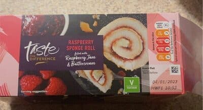 Raspberry Sponge roll