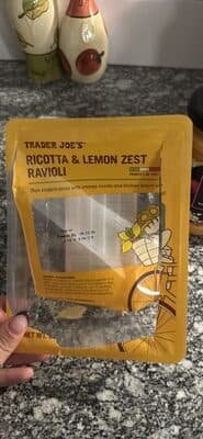 Ricotta & Lemon Zest Ravioli