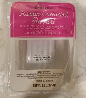 Ricotta Cuoricini Ravioli