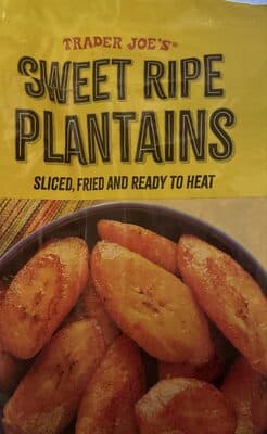 Sweet Ripe Plantains Sliced, Fried and Ready to Eat