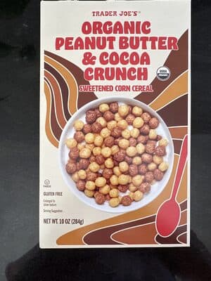 Organic Peanut Butter & Cocoa Crunch Sweetened Corn Cereal