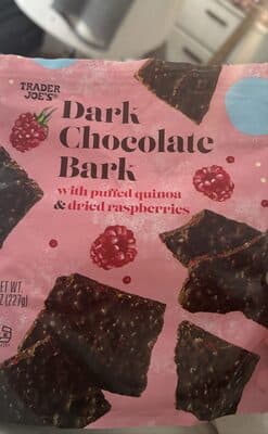 Dark Chocolate Bark With Raspberries