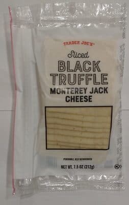 Sliced Black Truffle Monterey Jack Cheese
