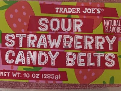 Sour Strawberry Candy Belts
