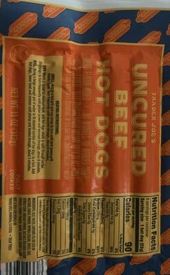 Uncured Beef Hotdog