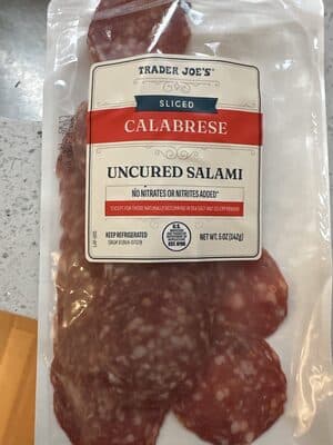 Sliced Calabrese Uncured Salami