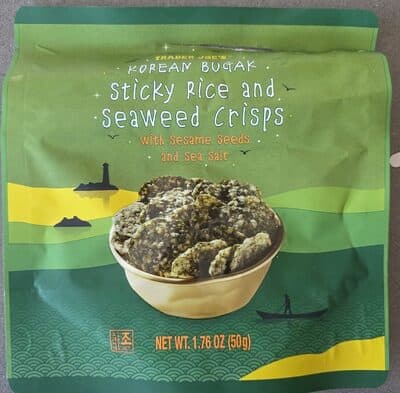 Korean Bugak Sticky Rice and Seaweed Crisps