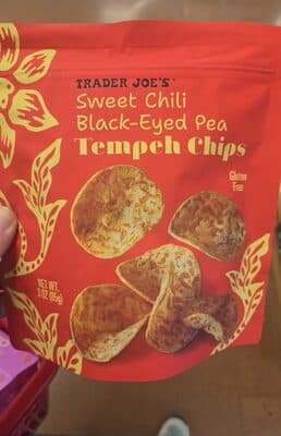 Sweet Chili Black-eyed Pea Tempeh Chips