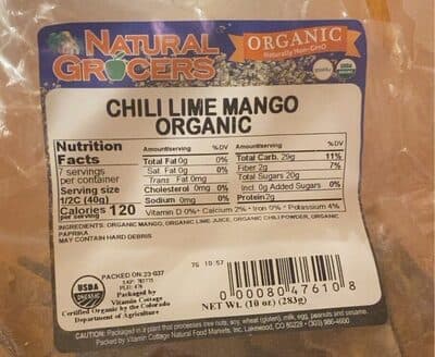 Organic Chili Lime Mango