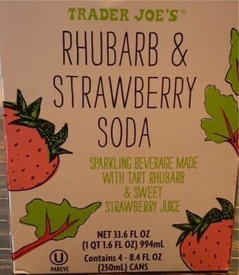 Rhubarb & Strawberry Soda