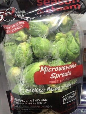 Microwavable Brussels Sprouts