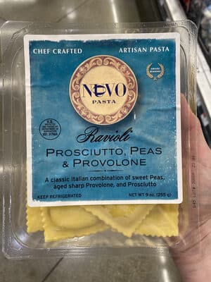 Prosciutto, Peas & Provolone Ravioli