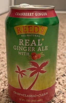 Ginger ale with cranberry