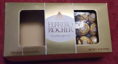 FERRERO ROCHER, FINE HAZELNUT CHOCOLATES
