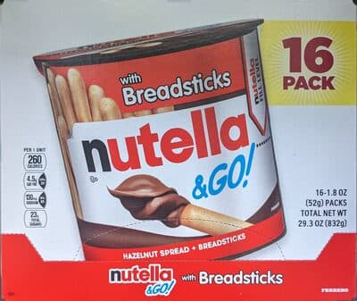 Nutella Hazelnut Spread + Breadsticks