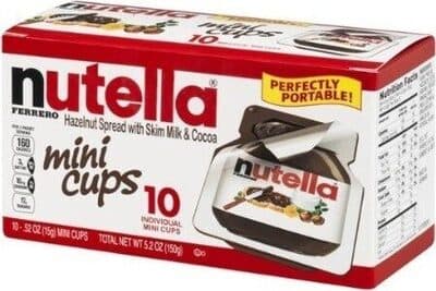 Nutella Hazelnut Spread with Cocoa Mini Cups