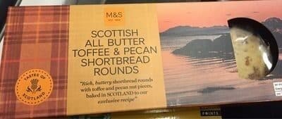 Scottish All Butter Toffee & Pecan Shortbread Rounds