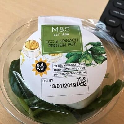 M&S High Protein Egg & Spinach