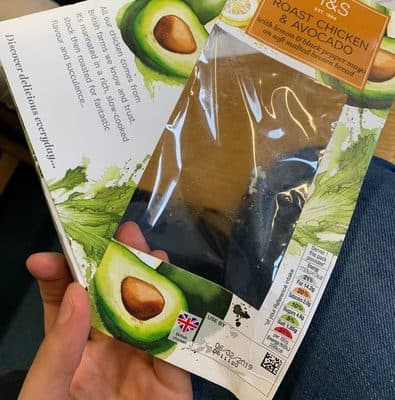 Roast chicken & avocado