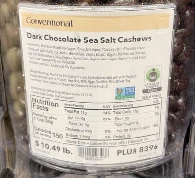 Dark Chocolate Sea Salt Cashews