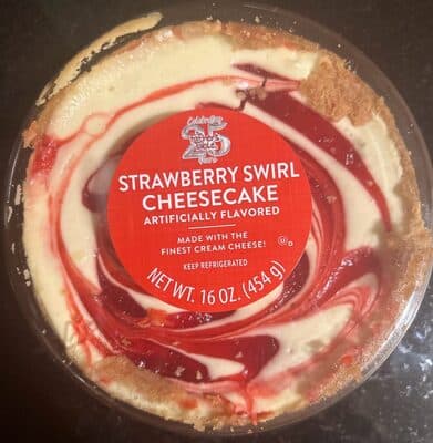 Strawberry Swirl Cheesecake