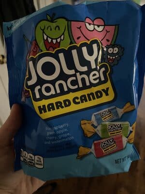 Hard Candy, Blue Raspberry, Green Apple, Cherry, Grape, and Watermelon