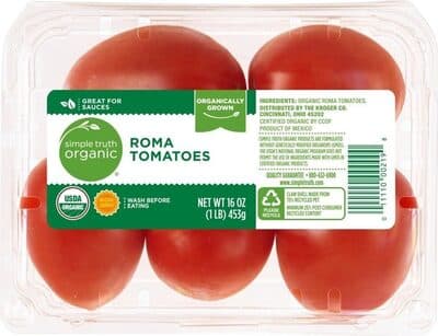 Roma tomatoes