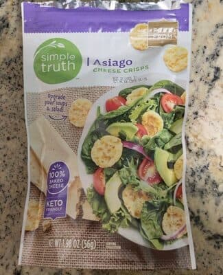 Asiago cheese crisps