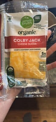 Organic Colby Jack Cheese Slices