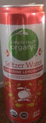 Tangerine Lemongrass Flavored Seltzer Water