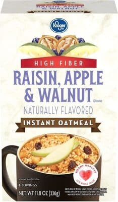 Instant Oatmeal, Raisin, Apple, Walnut