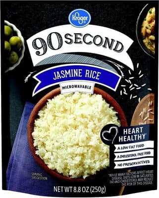 Second jasmine rice pouch