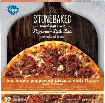 Hot honey pepperoni pizza