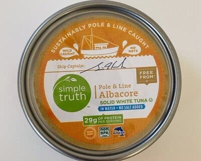 Wild Caught Pole & Line Albacore Solid White Tuna In Water