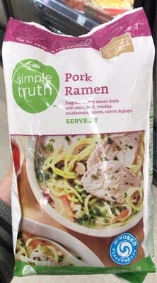Pork Ramen Fragrant & Silky Ramen Broth with Miso, Pork, Noodles, Mushrooms, Onions, Carrots & Ginger