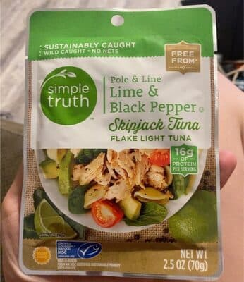 Lime & Black Pepper Skipjack Tuna Flake Light Tuna
