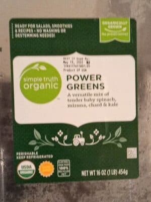 Power Greens A Versatile Mix Of Tender Baby Spinach, Mizuna, Chard & Kale