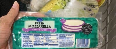 FRESH MOZZARELLA CHEESE SLICES, FRESH MOZZARELLA