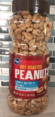 Kroger dry roasted peanuts lightly salted