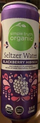 Simple Truth Organic Seltzer Water Blackberry Hibiscus
