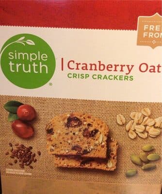 Cranberry Oat Crisp Crackers