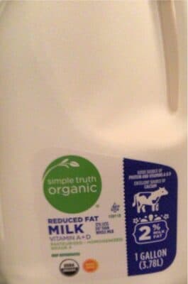 2% Reduced Fat Milk