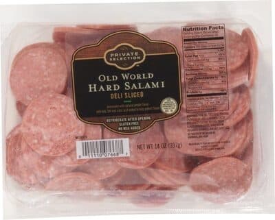 Cracker cut hard salami