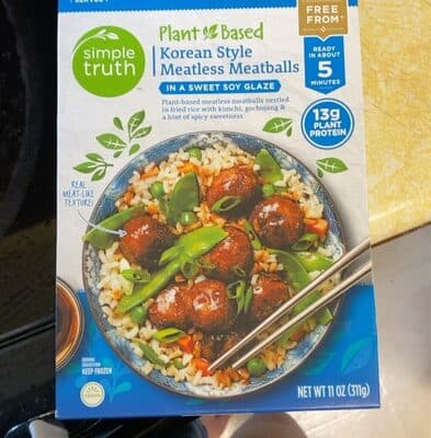 Korean style meatless Meatballs