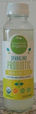 Lemon Lime Probiotic Sparkling Kefir Water Drink