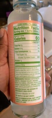 Ginger Peach Sparkling Probiotic Kefir Water Drink