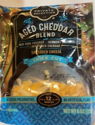 Aged Cheddar Blend Thin Cut Shredded Cheese