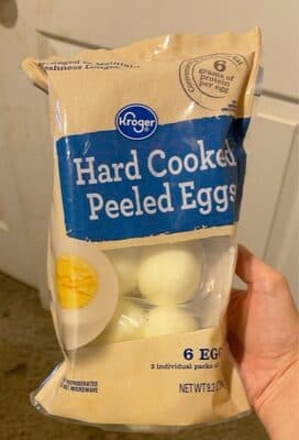 Hard Cooked Peeled Eggs