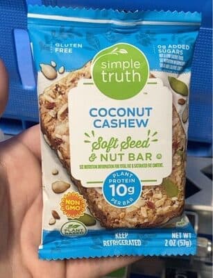 Coconut Cashew Soft Seed & Nut Bar