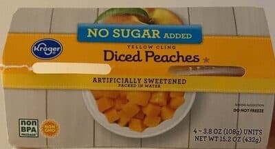 Diced Peaches